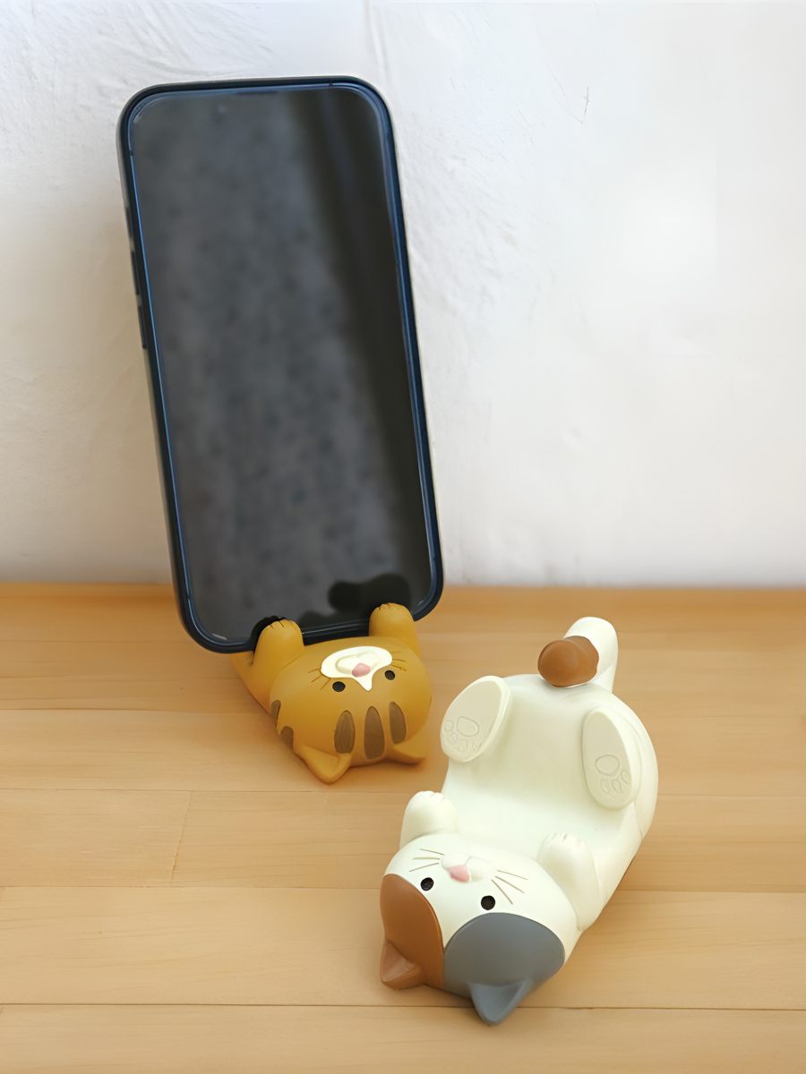 スマホスタンド ネコ ごろりんスマホスタンド お卓の猫ちゃん