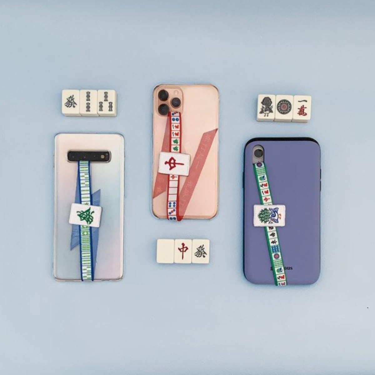 スマホストラップ 麻雀 スマホ 落下防止 （ スマートフォン ストラップ