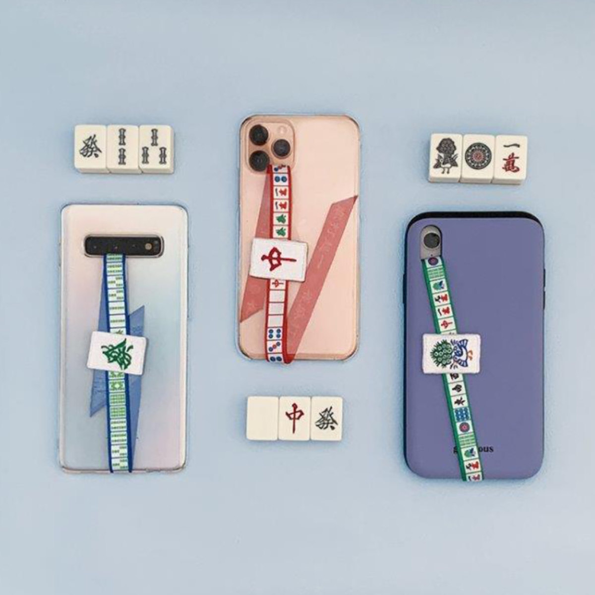 スマホストラップ 麻雀 スマホ 落下防止 （ スマートフォン ストラップ