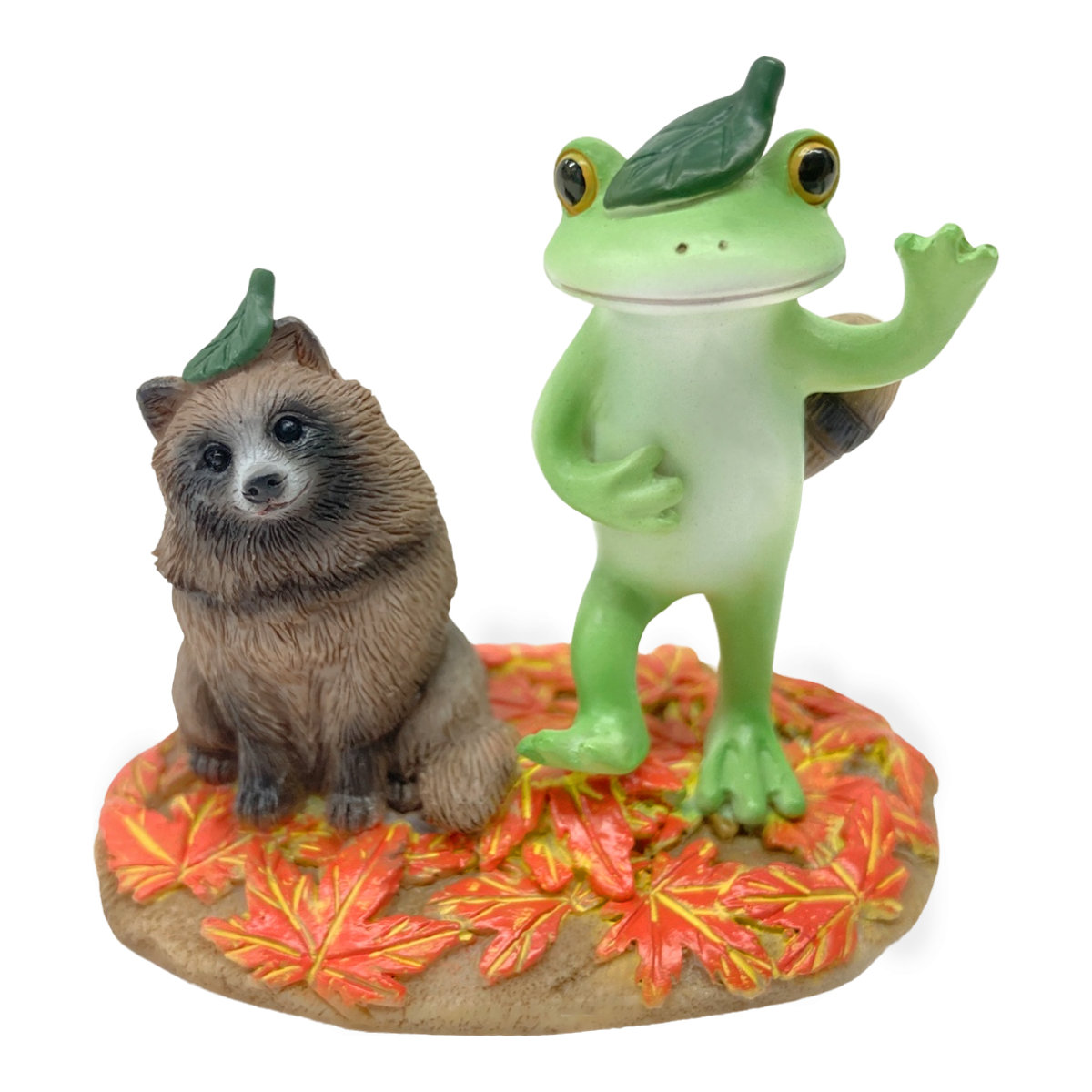 コポー ペンギンとお散歩 カエル 置物 （ Copeau 置き物 コポタロウ