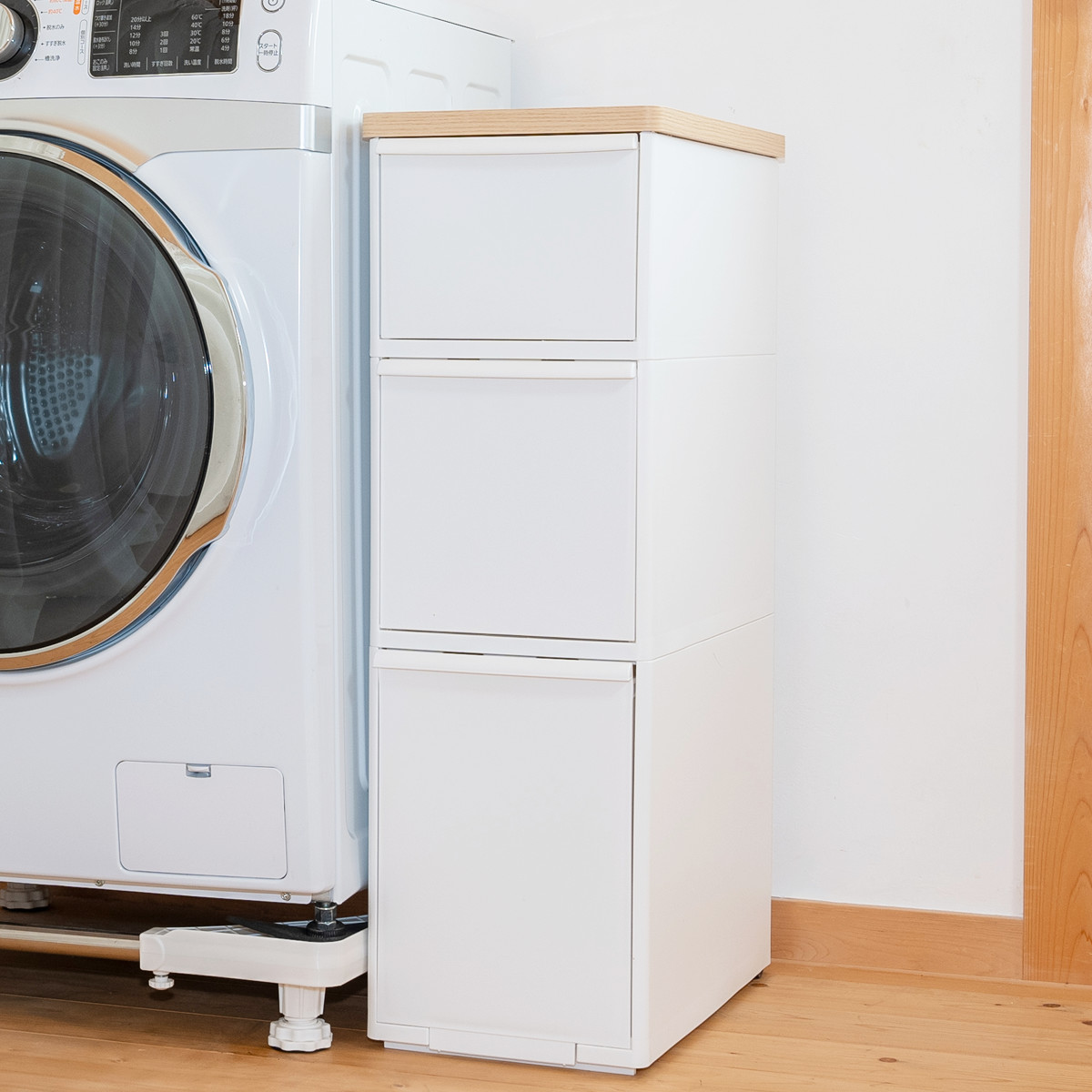 Like-it（ライクイット） キッチンストッカー スリムストレージ 耐熱木