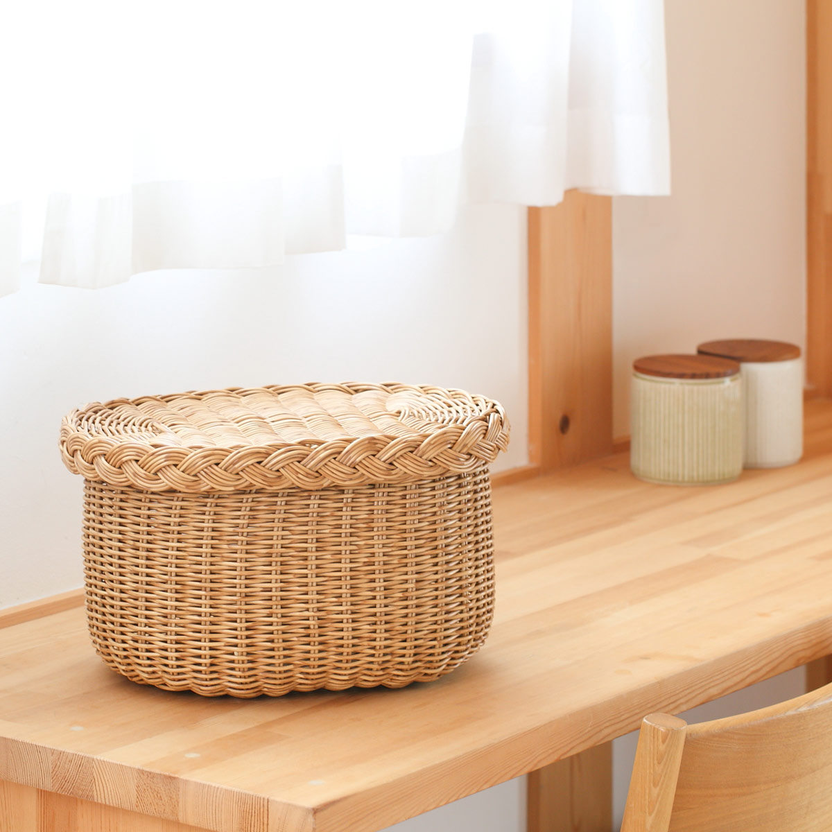 格安送料込み2点セット！置くだけでかわいい◎洋梨型ラタン編み