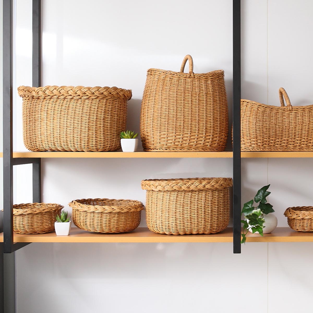 Creer バスケット ユティルナイール ふた付バスケットS 洗える （ かご