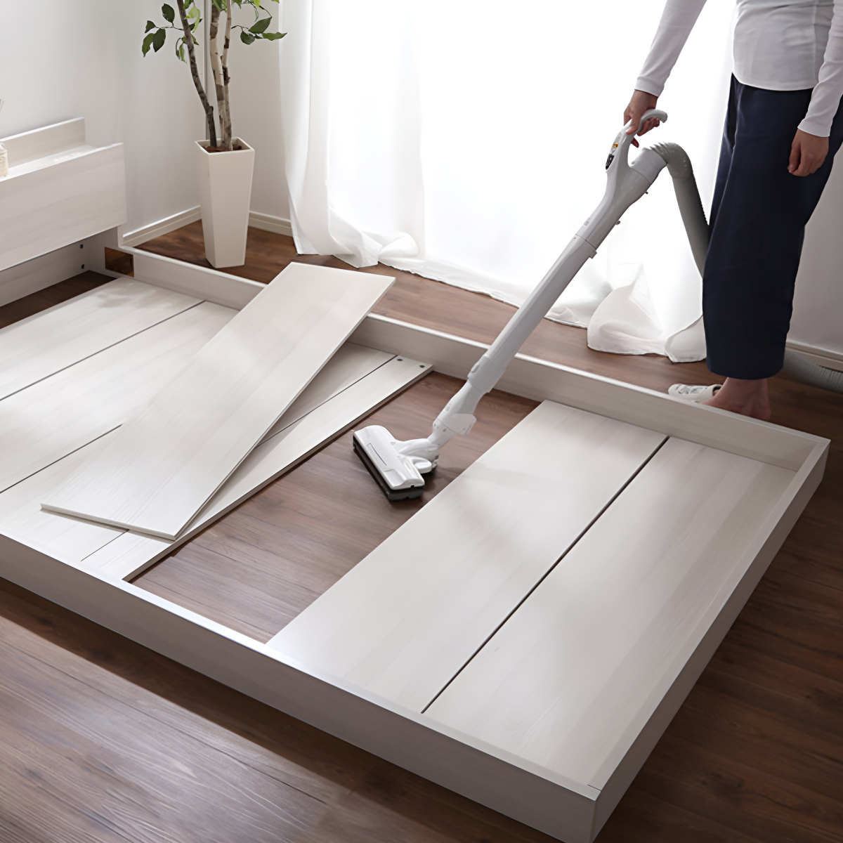 ホームテイスト（HOME taste） フロアベッド シングル すのこ 2口