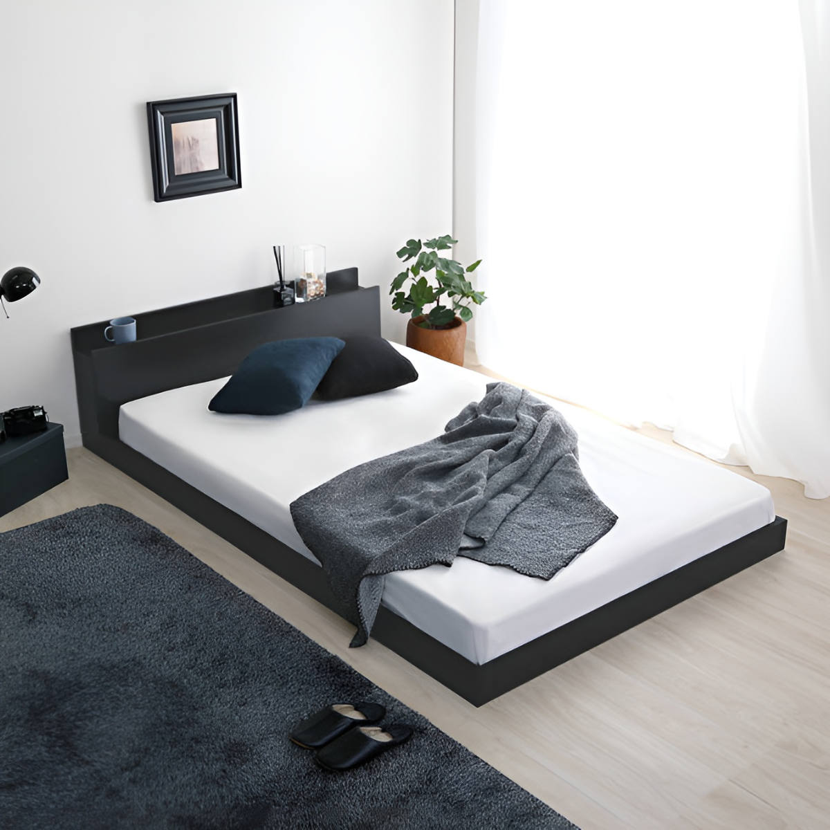 ホームテイスト（HOME taste） フロアベッド セミダブル すのこ 2口