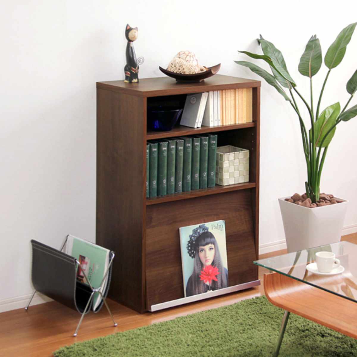 ホームテイスト（HOME taste） 収納ラック 幅59cm フラップ扉 1枚