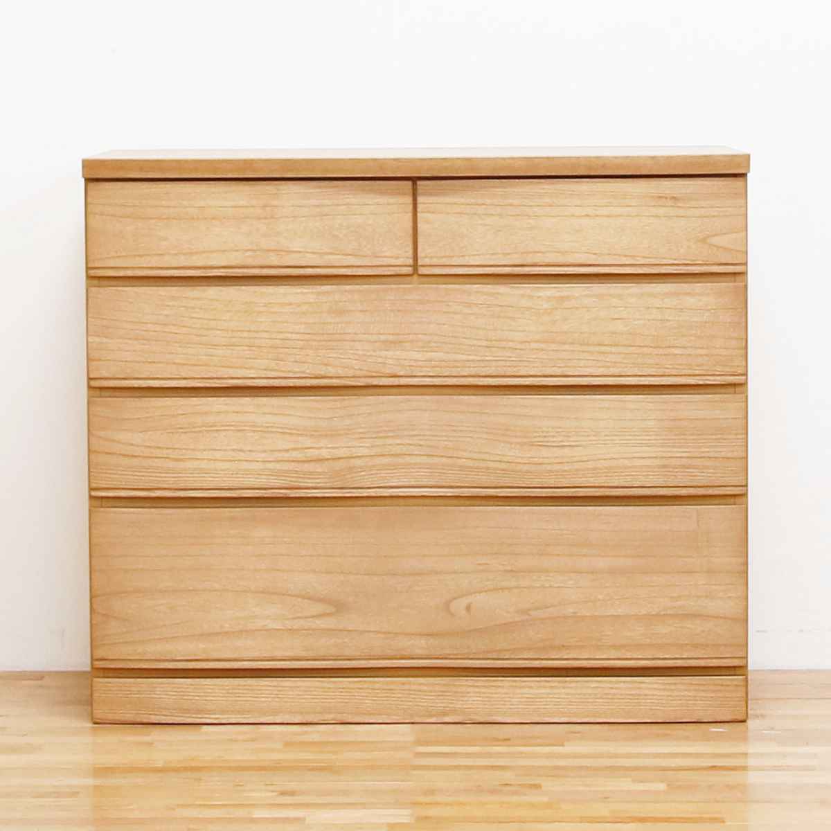丸田木工 桐たんす 4段 モダンデザイン 桐詞 日本製 約幅102cm （ 開梱