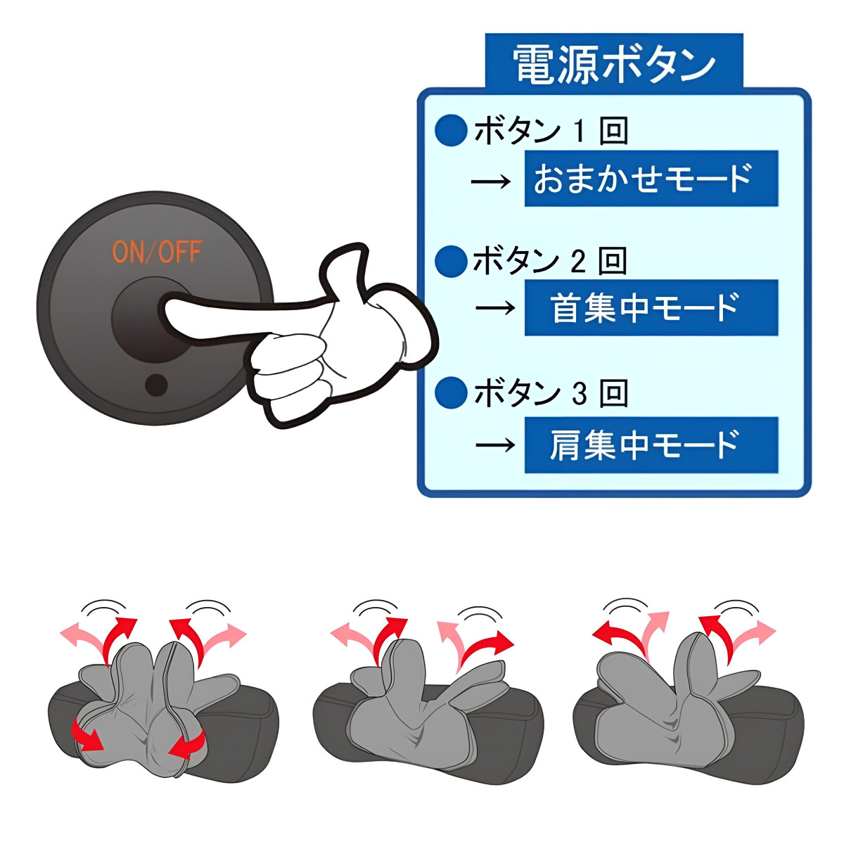 マッサージ クビカタノービー 首こり 肩こり 電動 （ マッサージ器 ストレッチ 肩 首 伸ばす 洗えるカバー 軽量 美容 健康 ） : 440056  : リビングート ヤフー店 - 通販 - Yahoo!ショッピング