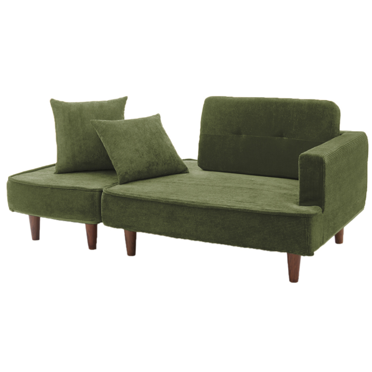 セルタン ソファ 2人掛け クッション付き コーデュロイ （ ソファー