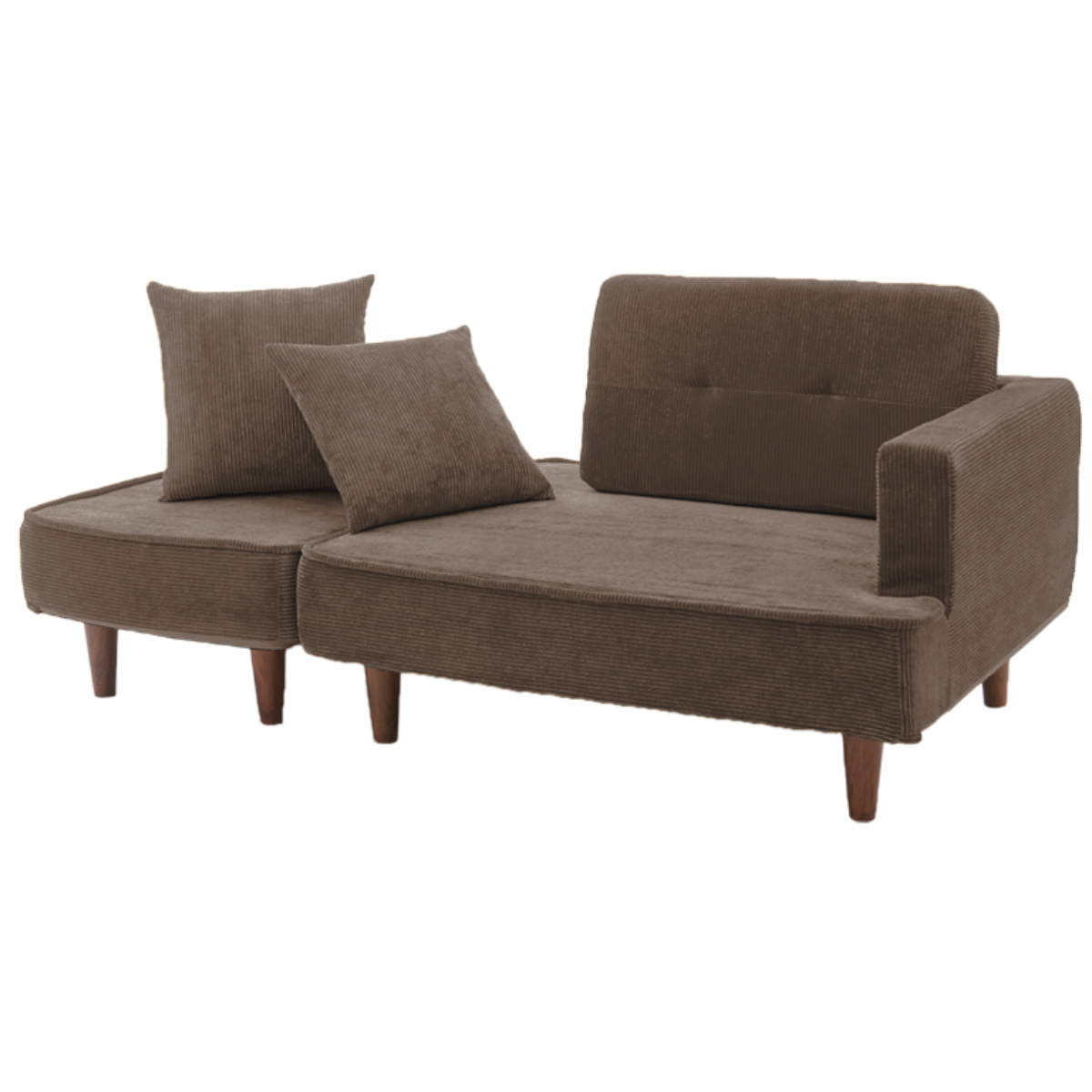 セルタン ソファ 2人掛け クッション付き コーデュロイ （ ソファー