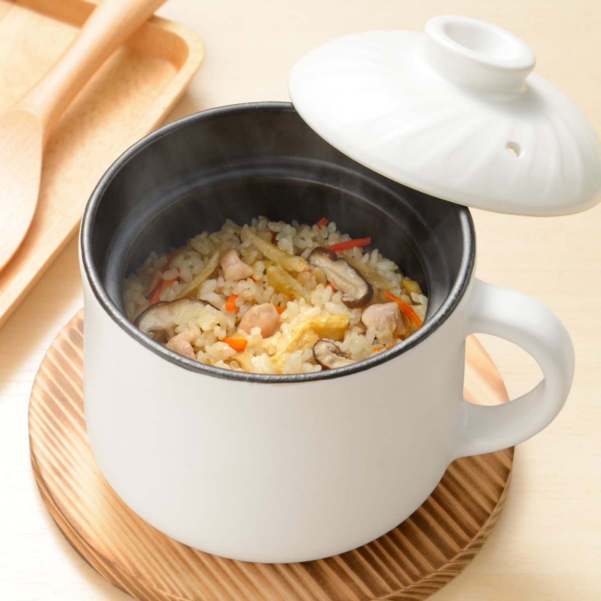 和平フレイズ 炊飯土鍋 1合炊き ガス火対応 みのり丈膳 電子レンジ対応