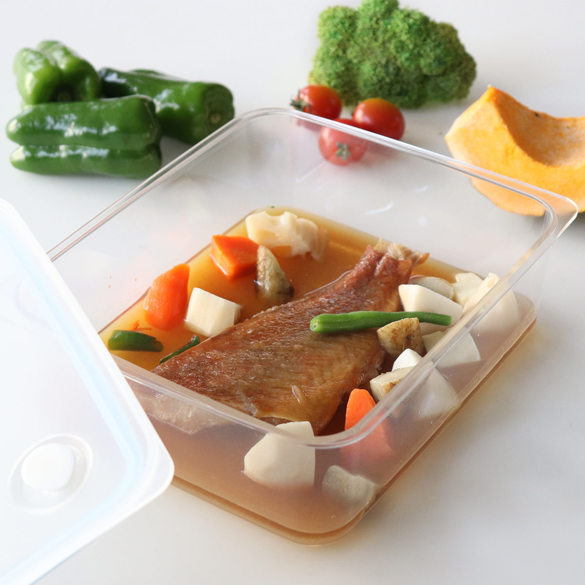 パール金属 保存容器 2.3L Easy Clean 深型密閉保存容器 L （ 日本製
