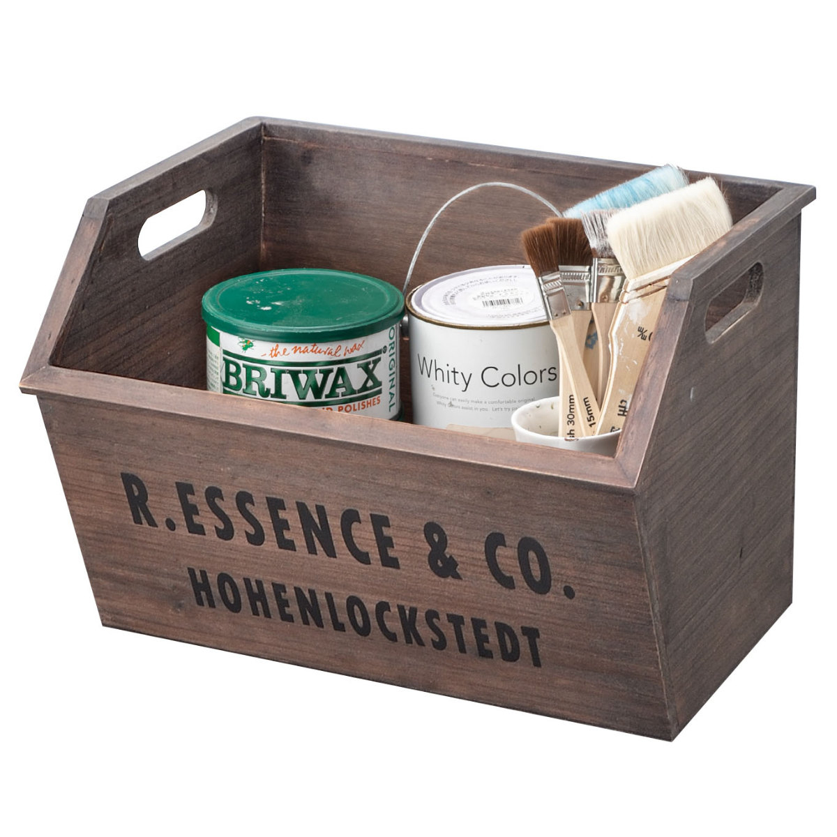 東谷 収納ボックス スタッキングボックス 同色4個セット 木製 （ 木製