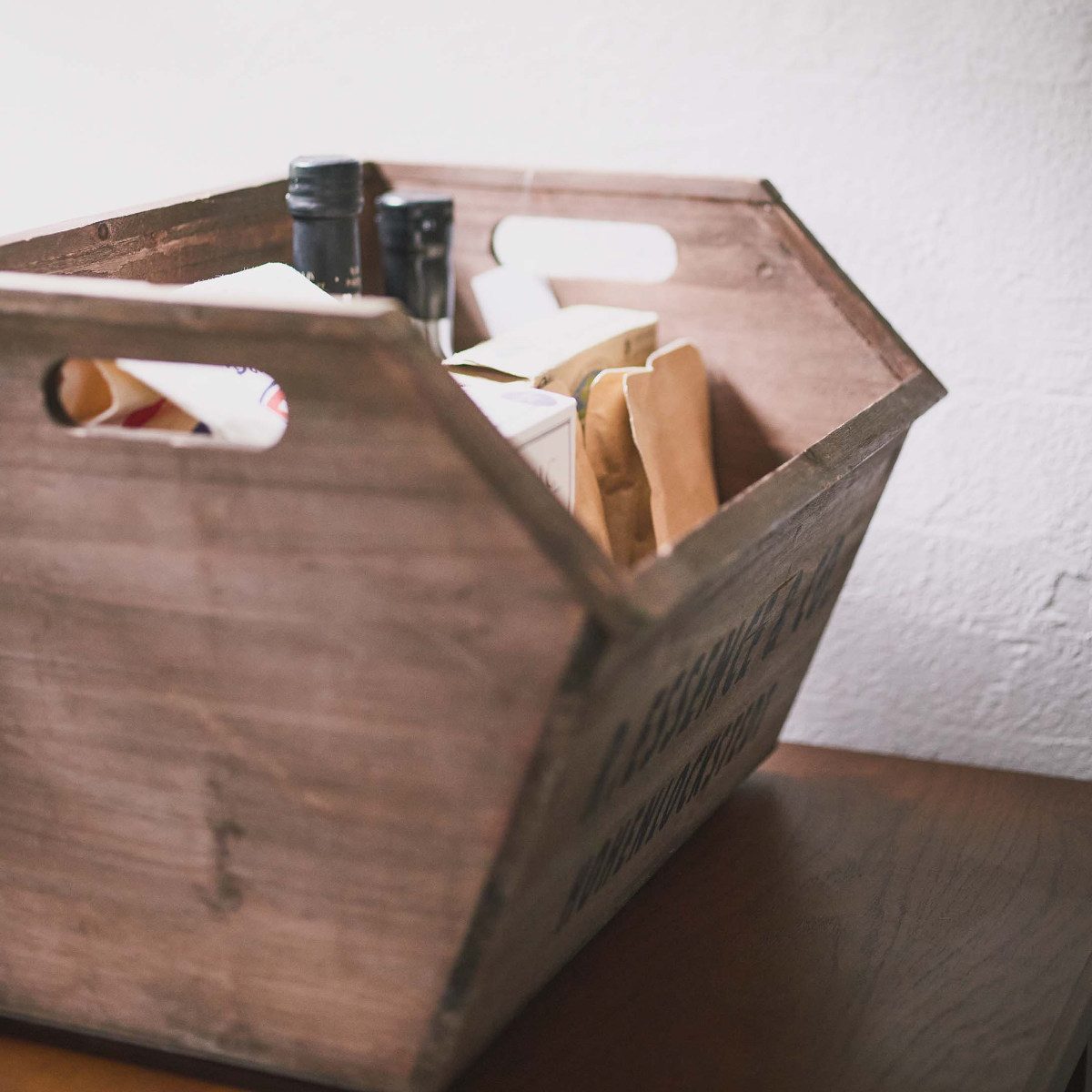 東谷 収納ボックス スタッキングボックス 同色4個セット 木製 （ 木製