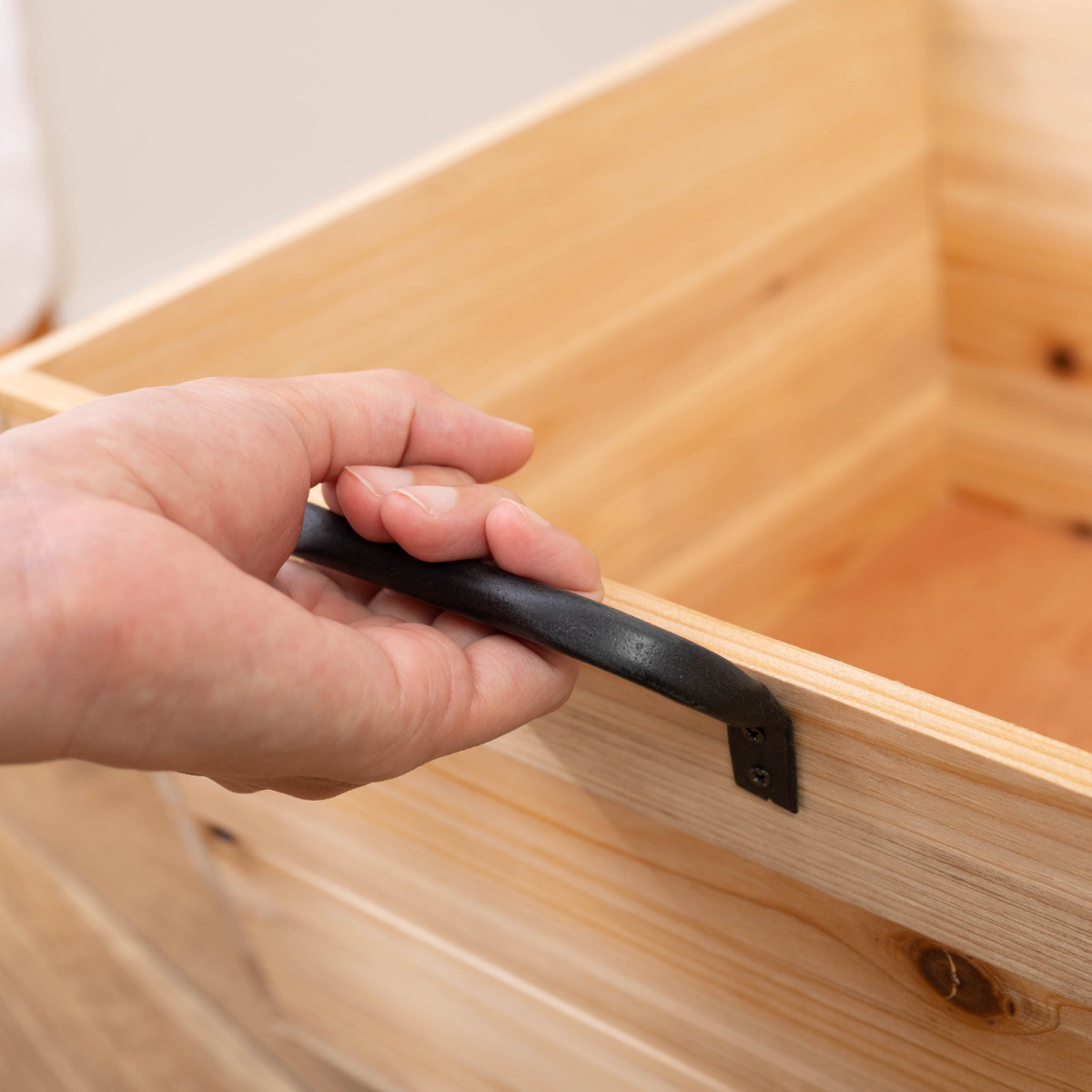 東谷 収納ボックス キャリーボックス キャスター付き 木製 （ 木製