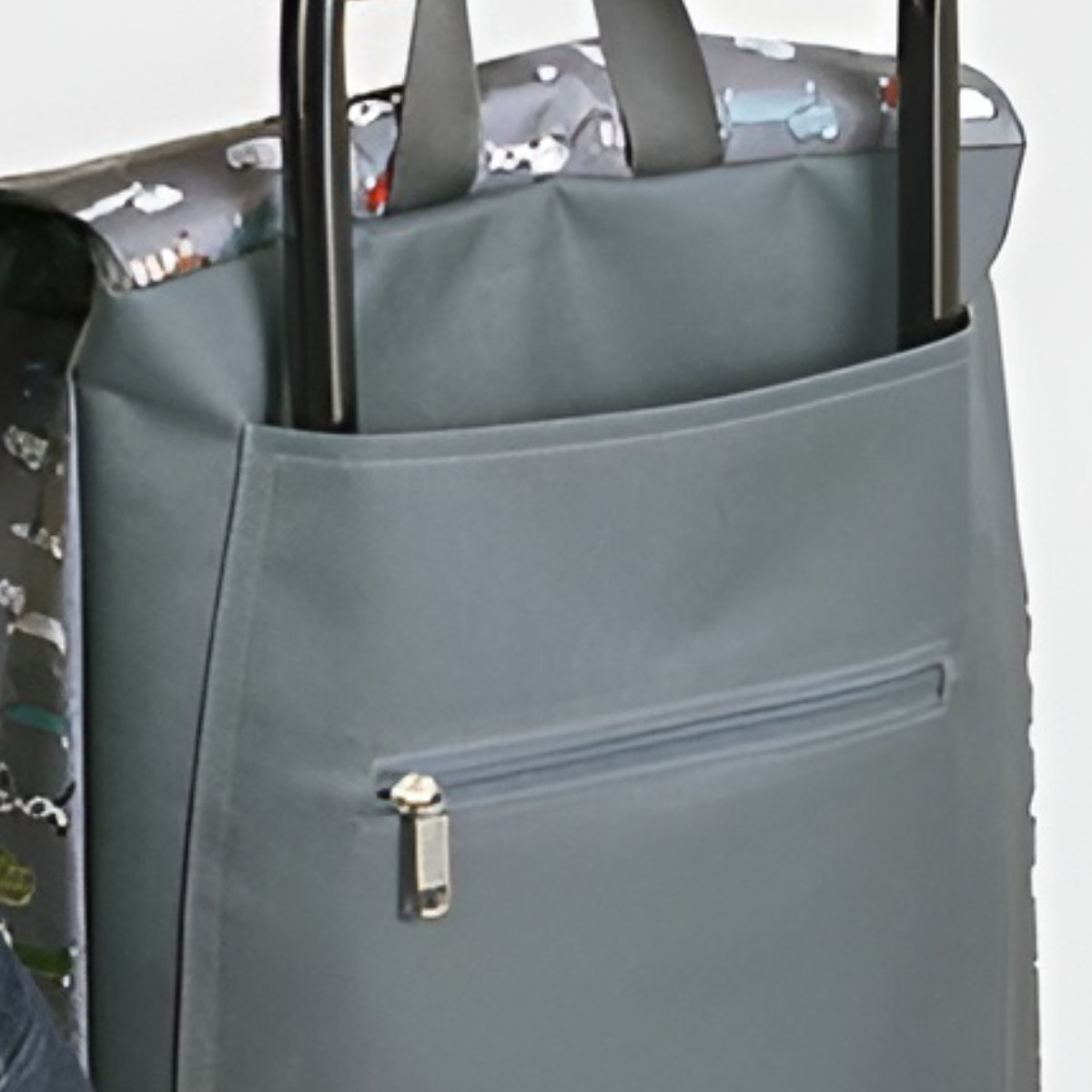 ウノフク ショッピングカート ネコ柄 折りたたみ 軽い 買い物中