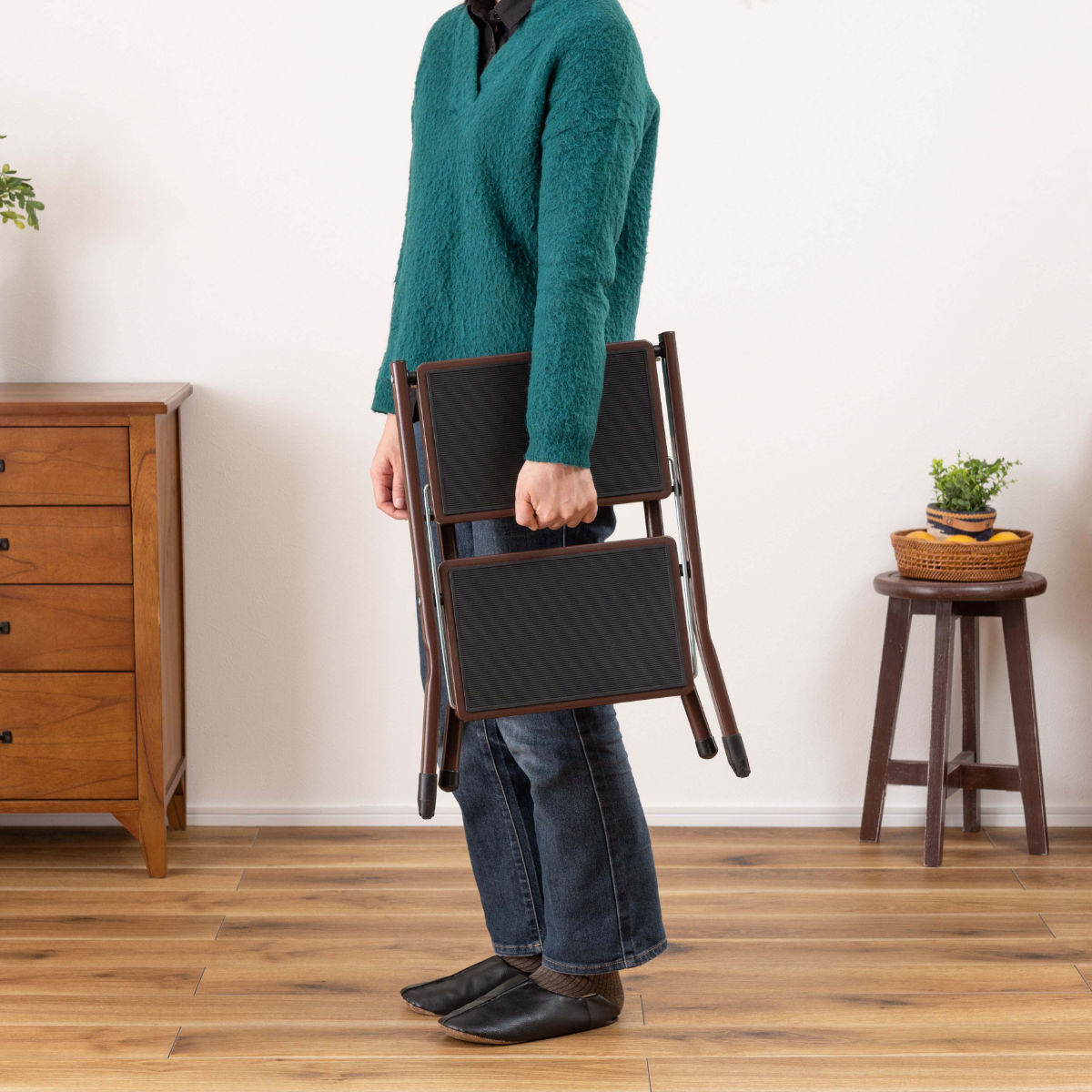 東谷 踏み台 ステップ台 2段 折りたたみ （ 脚立 ステップ スツール