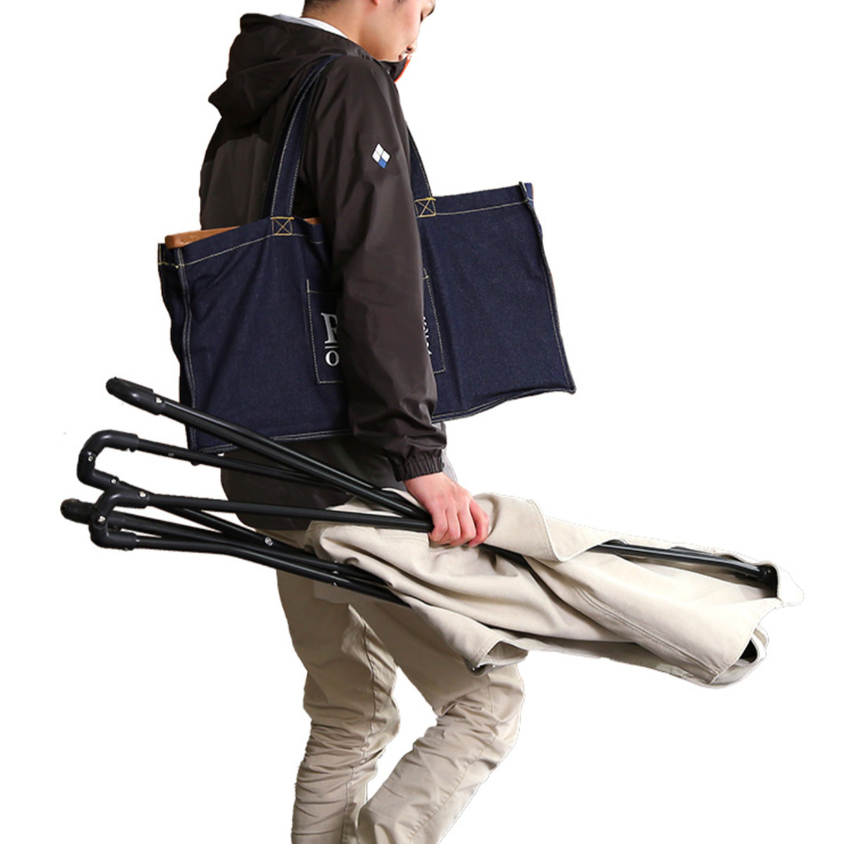 アウトドアチェア 2脚セット フォールディングチェア ハブル