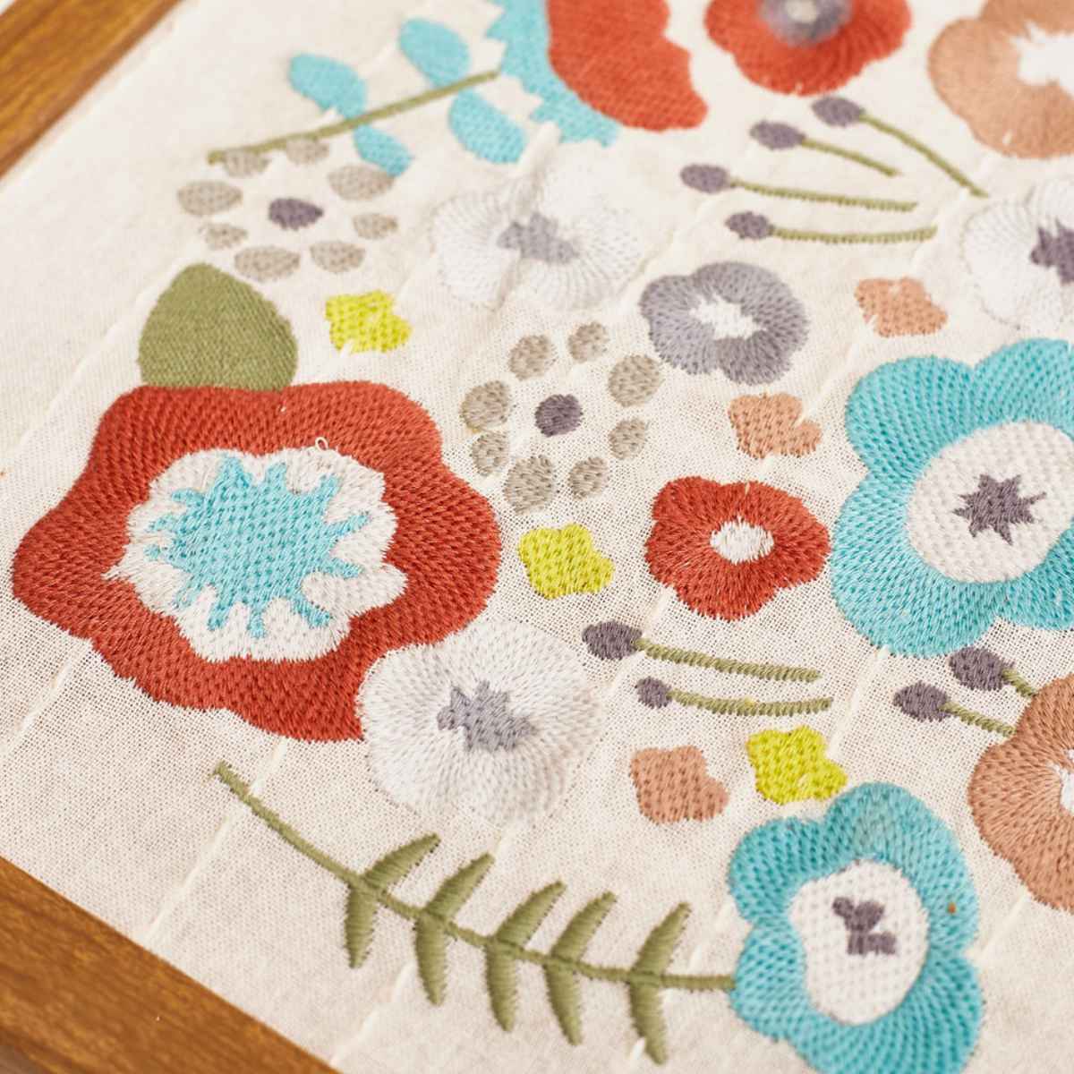 HAGiHARA（萩原） ファブリックパネル KUKKA クッカ 刺繍 25×25cm