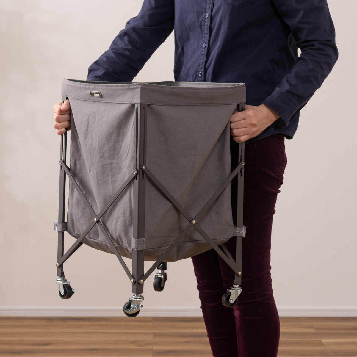 東谷 バスケット バスケットワゴン 同色3個セット 折りたたみ