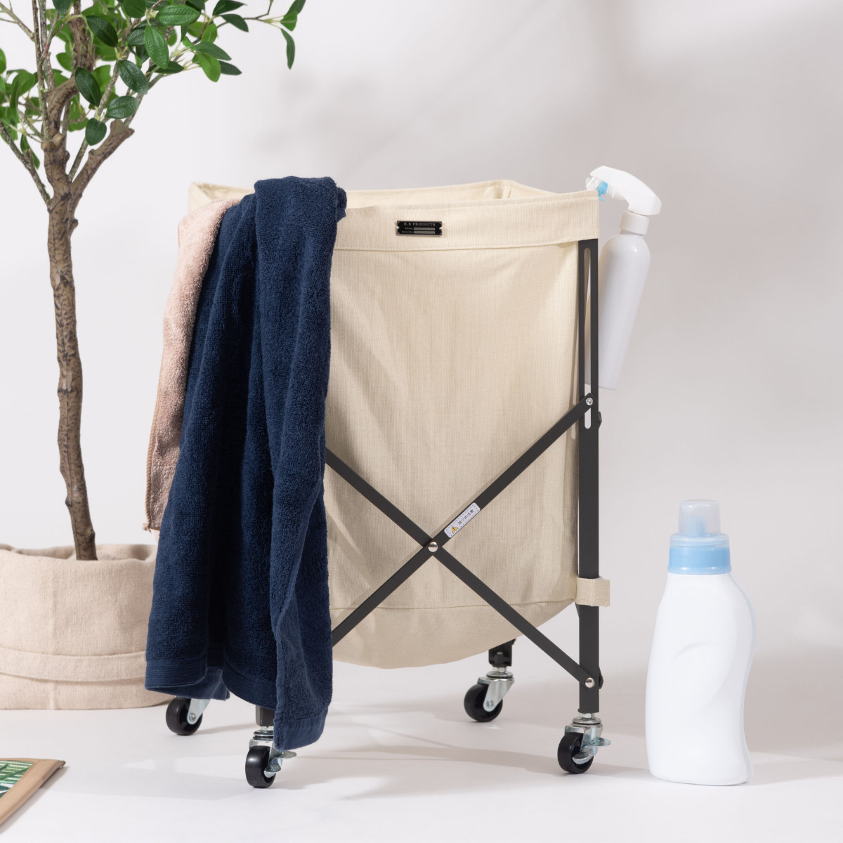 東谷 バスケット バスケットワゴン 同色3個セット 折りたたみ