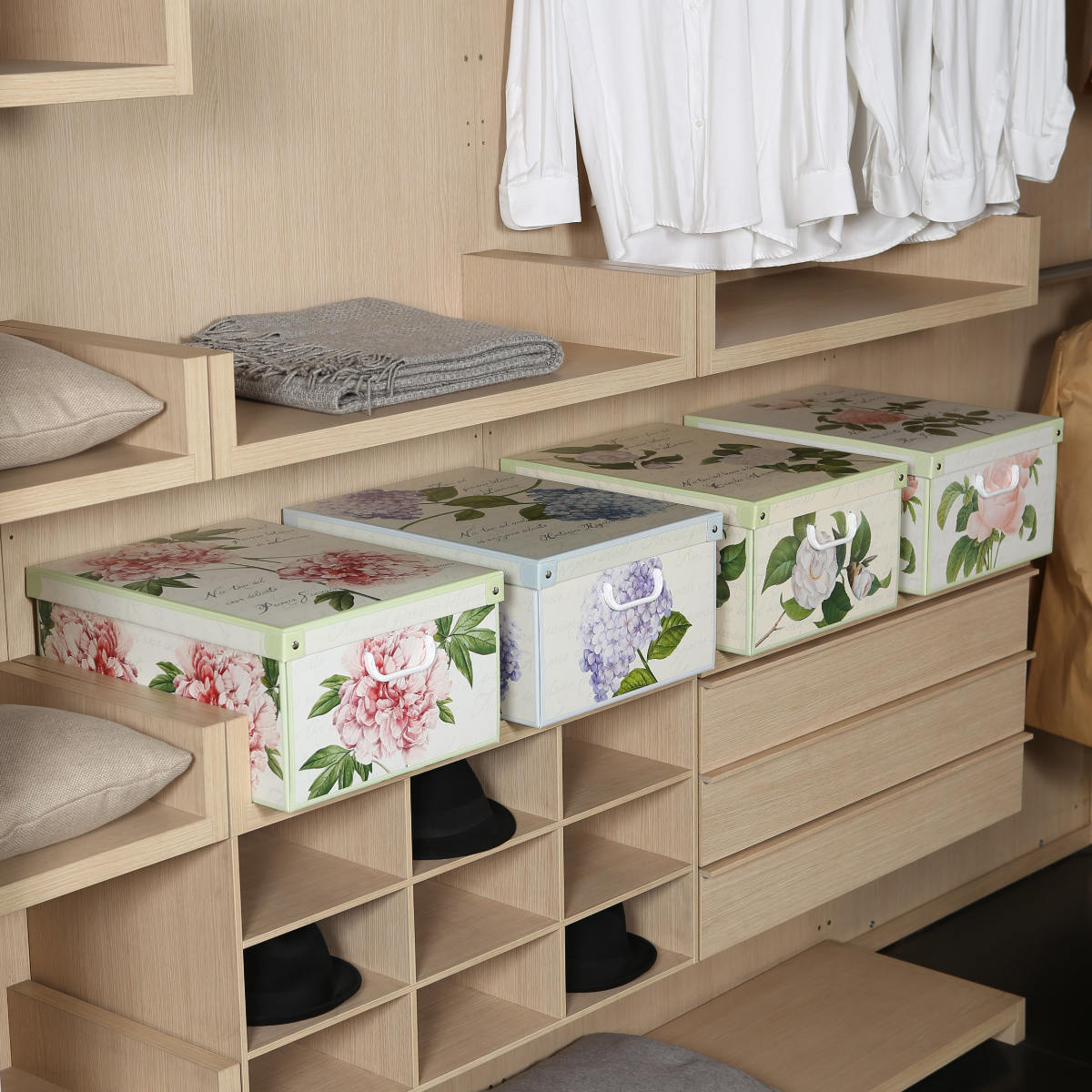 ヴィンテージ イタリア製 ボックス 収納ケース スタッキングコンテナ ピオニー L イタリア製 （ 収納