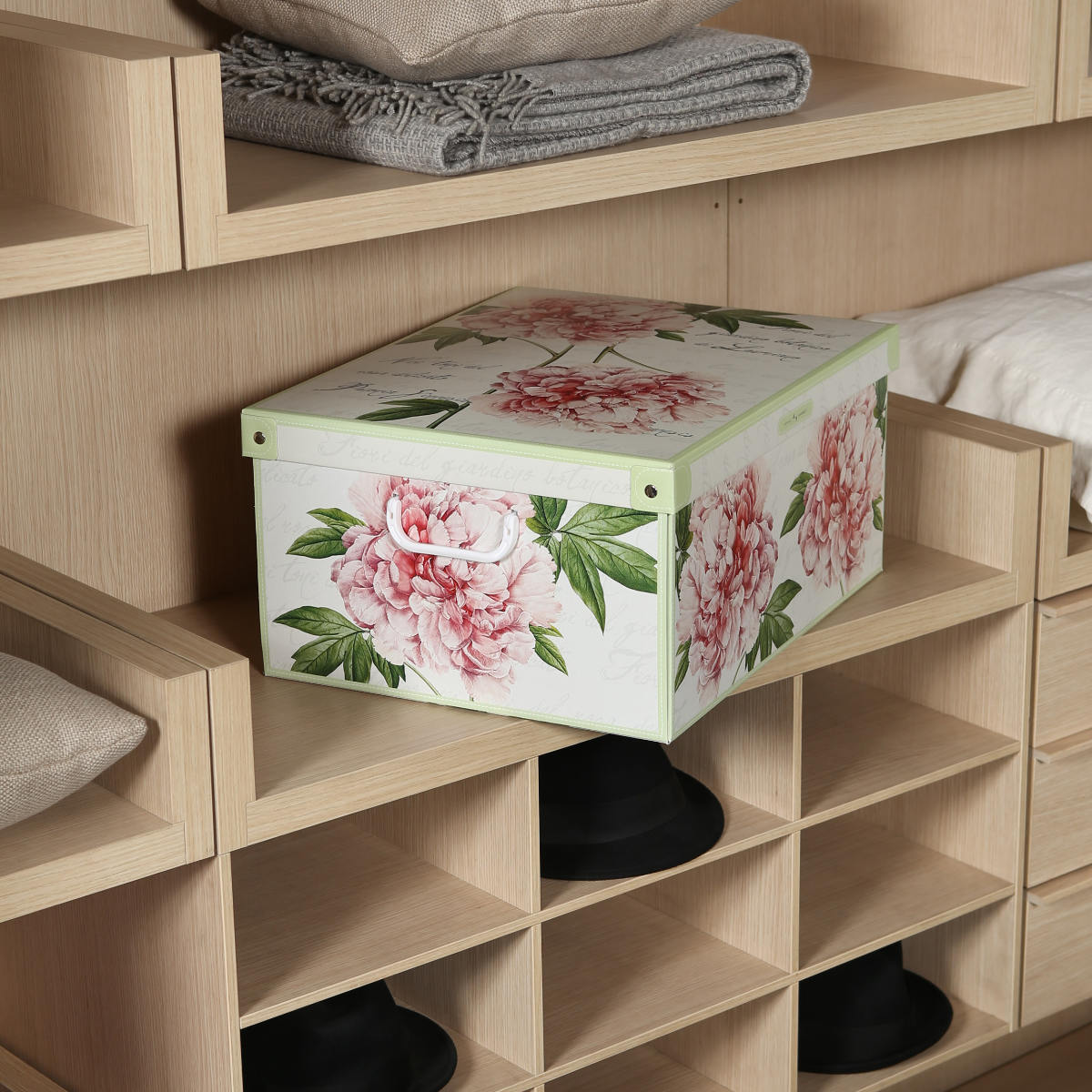 収納ケース スタッキングコンテナ ピオニー L イタリア製 （ 収納