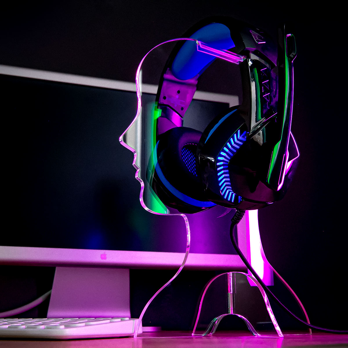 Trytec 特典付き ヘッドフォンスタンド amenist アクリル製 日本製