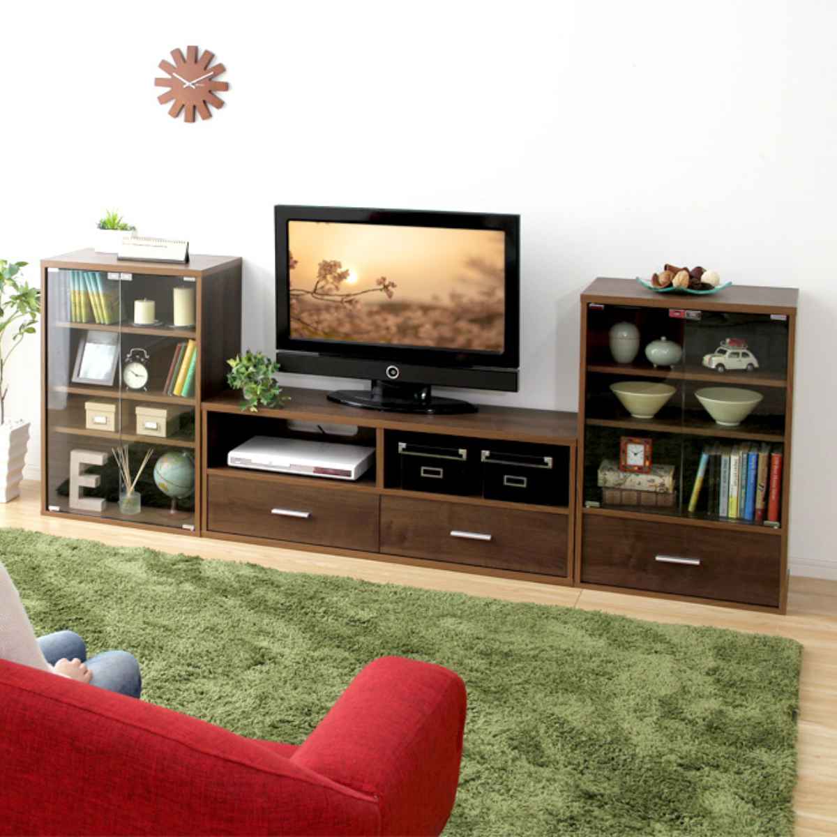 ホームテイスト（HOME taste） テレビ台 幅119.5cm 北欧風 引出し付