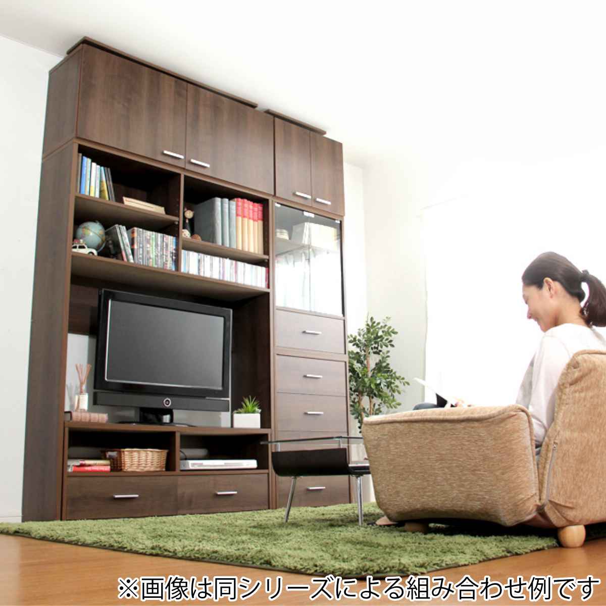 ホームテイスト（HOME taste） 専用上置き棚 幅59cm つっぱり式 開き戸