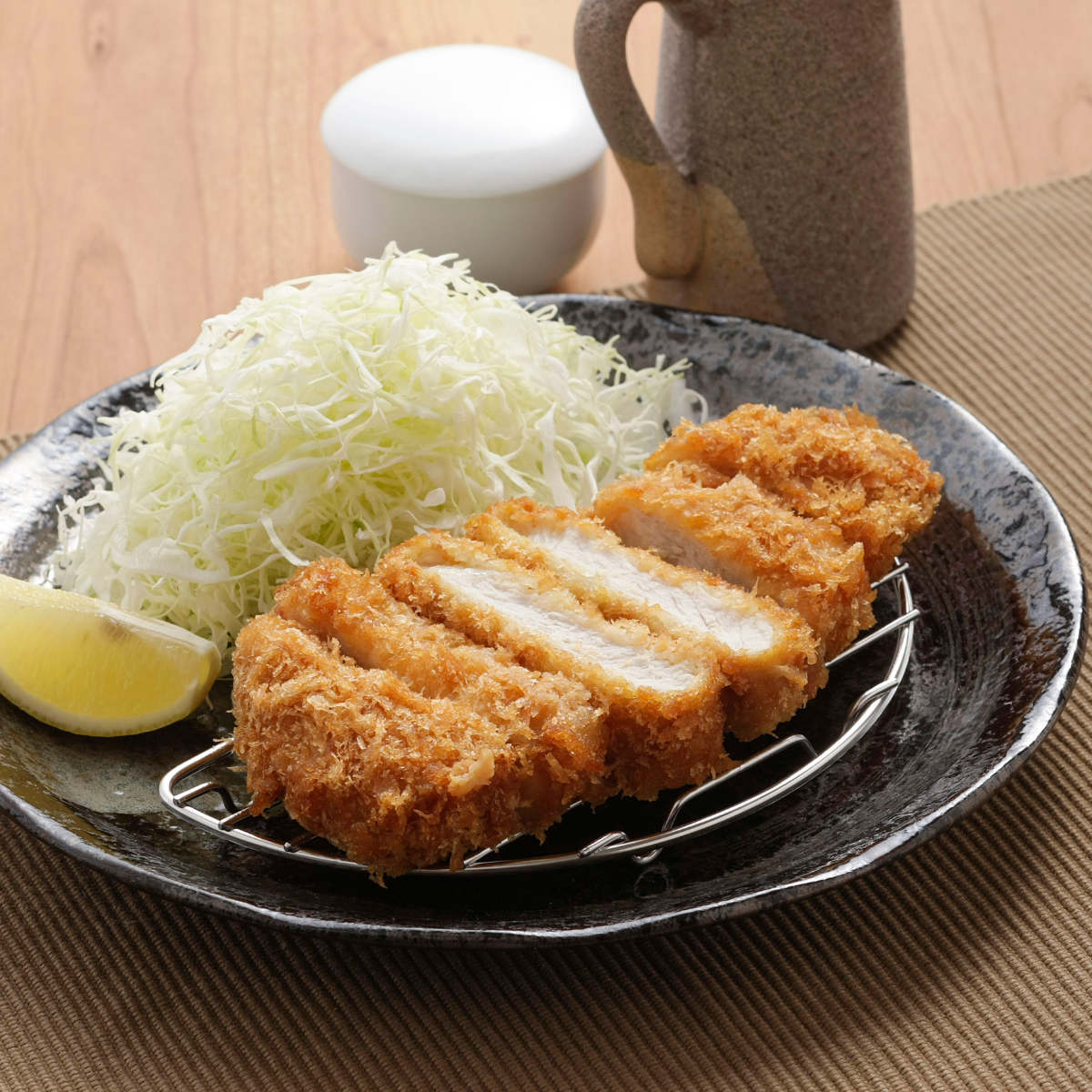 下村企販 トンカツ網 半月型 ママクック とんかつ皿 食洗機対応 日本製