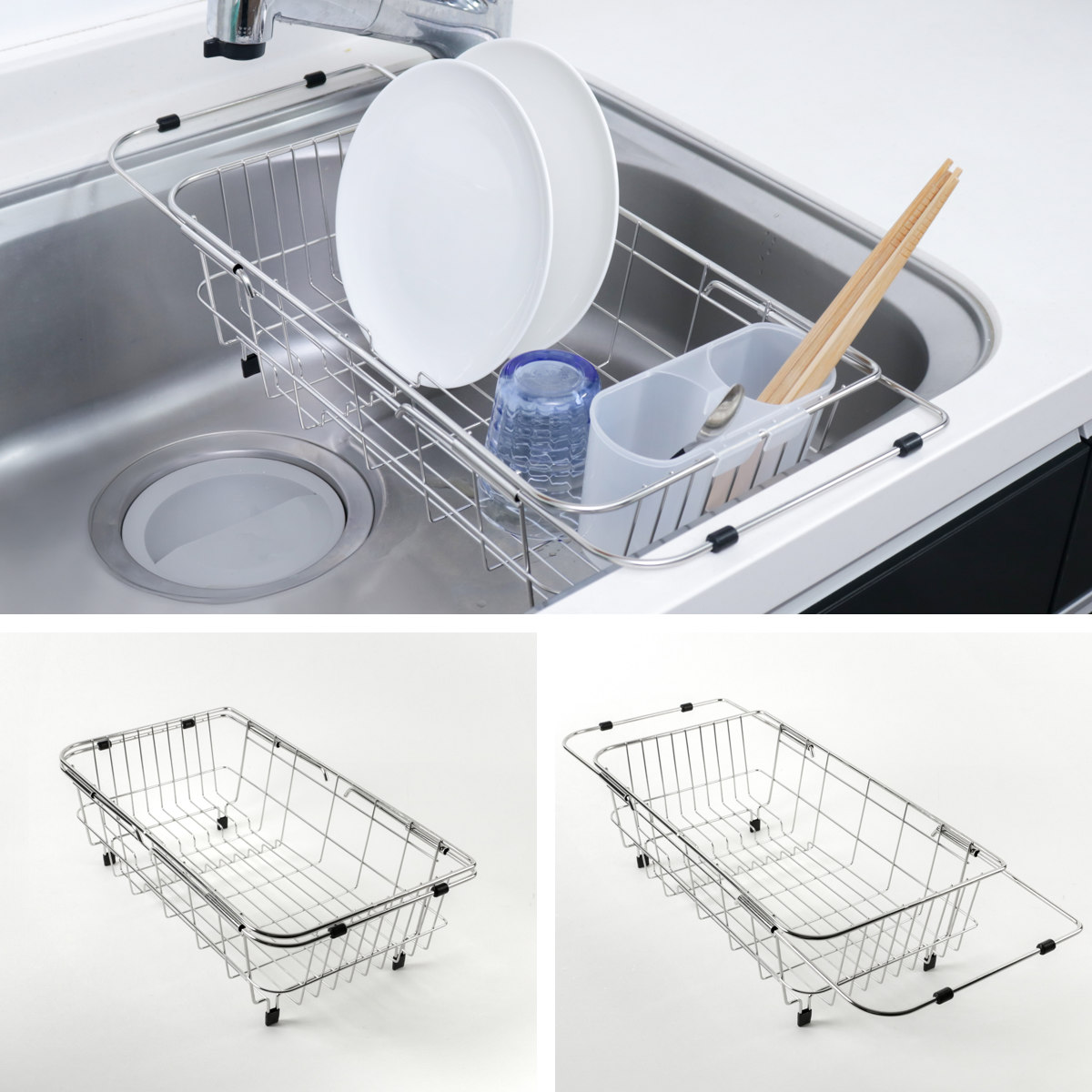 水切りラック シンプル・ウェア ステンレス製シ...の詳細画像4