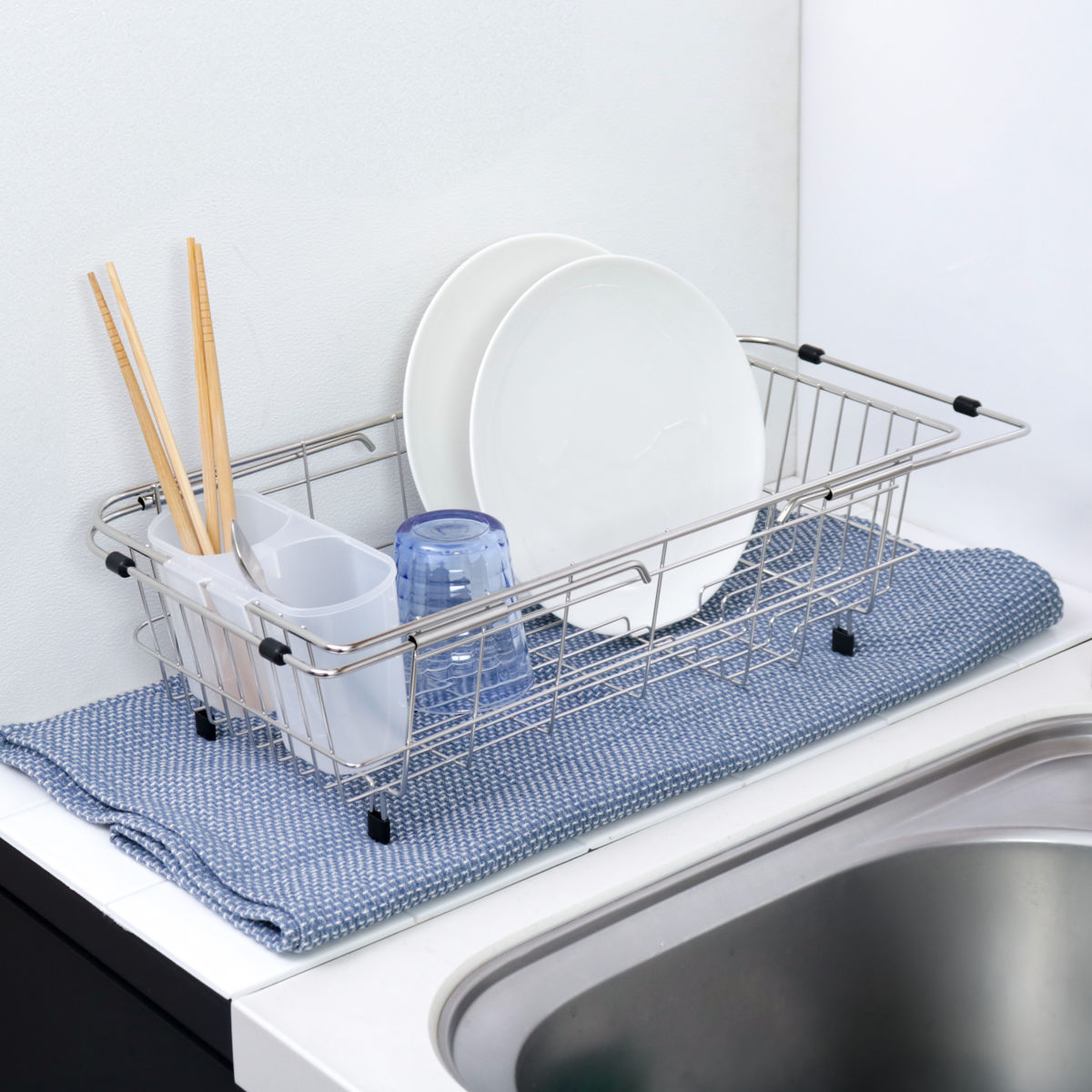 水切りラック シンプル・ウェア ステンレス製シ...の詳細画像5