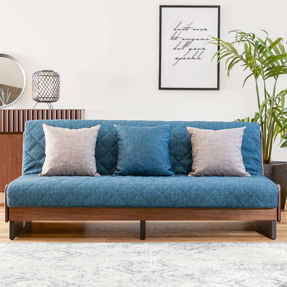 ソファベッド 3人掛け 伸縮 カバー マットレス 洗浄可能 天然木