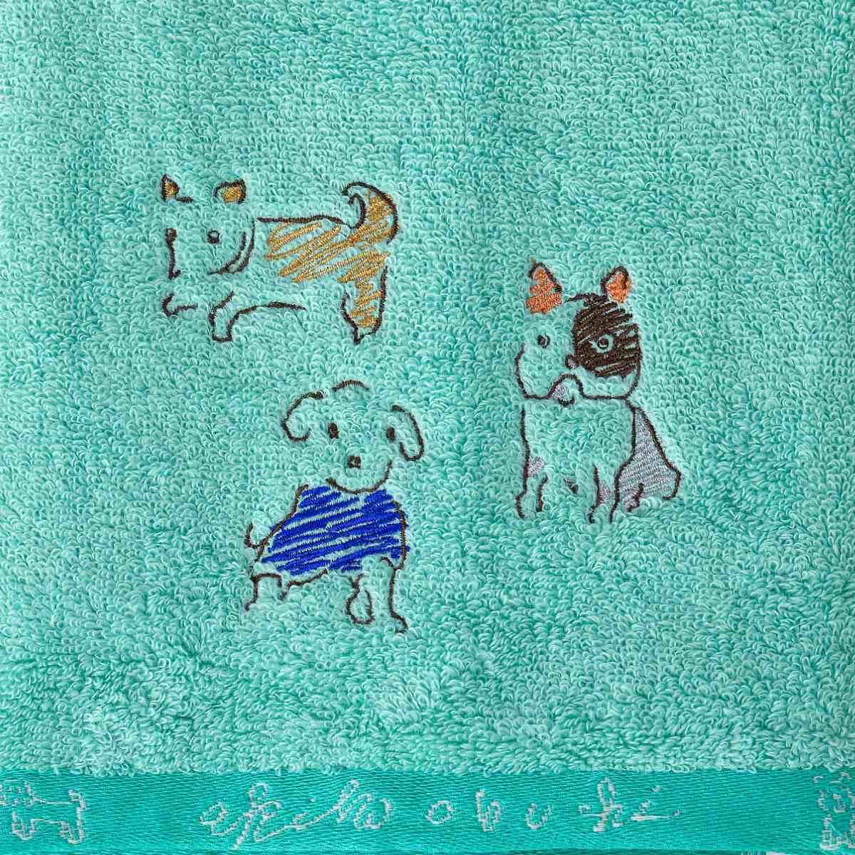 バスタオル 60×120cm 日本製 Wonderful World by obuchi わんぱく