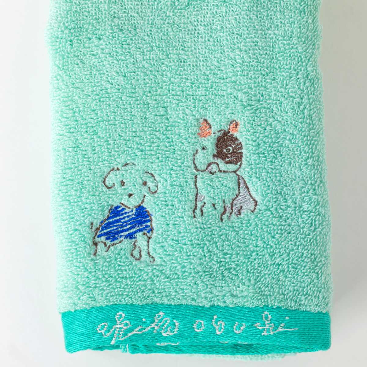 フェイスタオル 34×80cm 日本製 Wonderful World by obuchi わんぱく