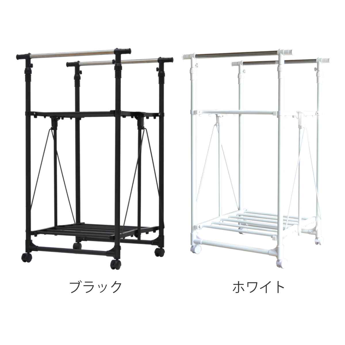 【人気商品】B.Bファニシング ワンタッチ収納洗濯物干しラック【ブラック】 幅6 人気商品】B.Bファニシング ワンタッチ収納洗濯物干しラック【ブラック