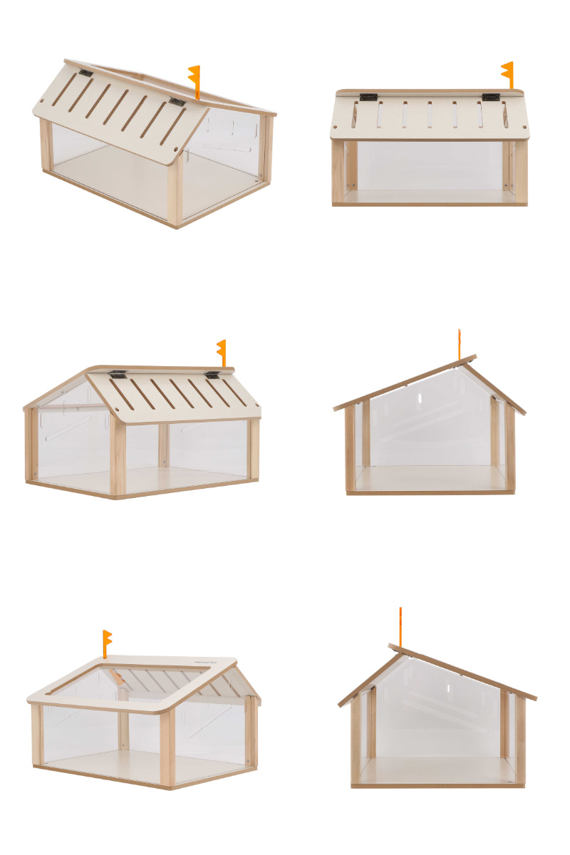ケージ 小動物 ミオファン デラックスハウス ダブルルーフ ハムスター
