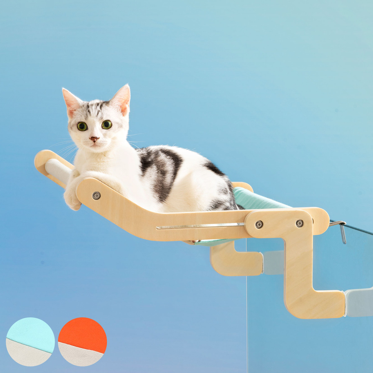 ミント　猫のハンモック 猫 ハンモック ケージ ベッド 猫用ハンモック 洗える 吊るす