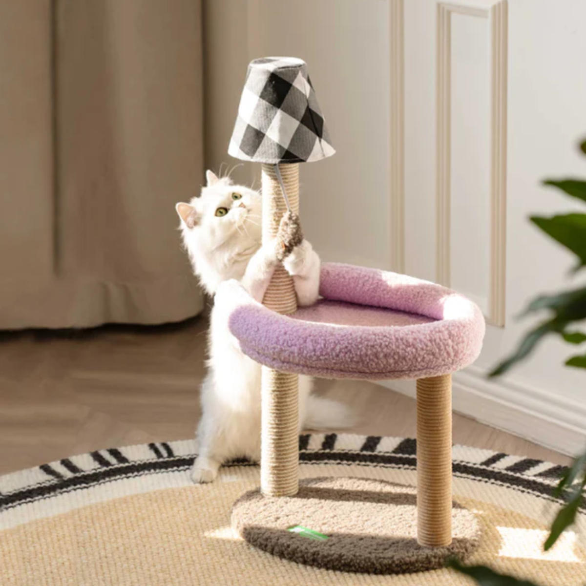 キャットタワー ミオファン スクラッチャーダブルフロア ミニ 猫