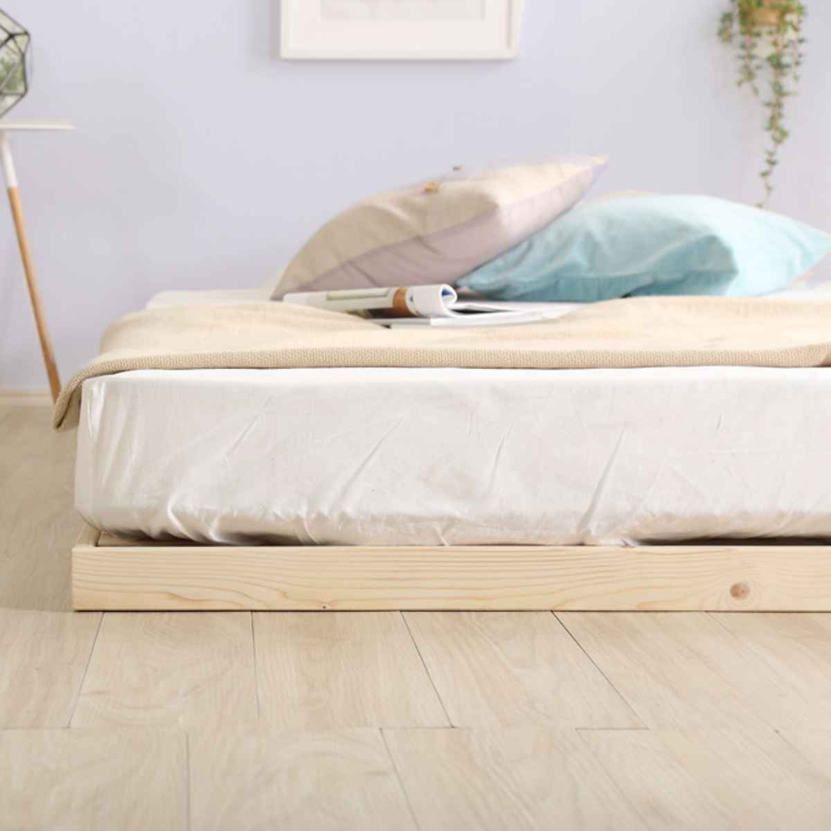 シングルベッド すのこベッド シングル すのこベッド宮セット lilitta 3段階調節脚付き 3色 Lilitta(リリッタ) ベッドフレーム