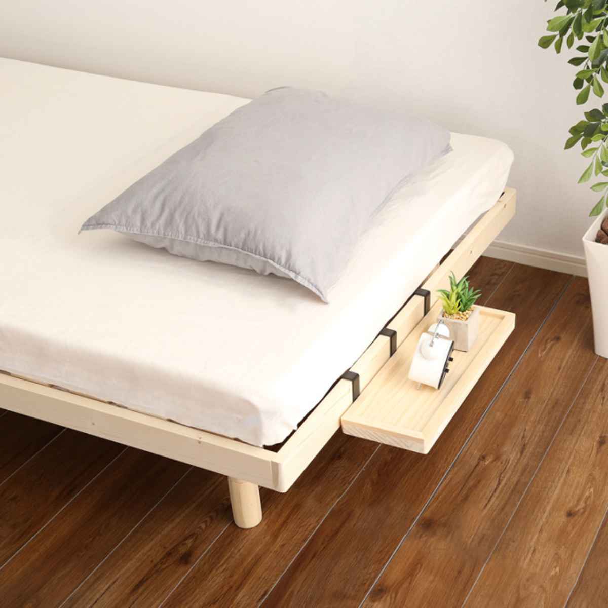 新品　リリッタ　ベッド宮棚　ダブル ホームテイスト（HOME taste） 簡易宮棚 Lilitta専用 掛けタイプ 天然