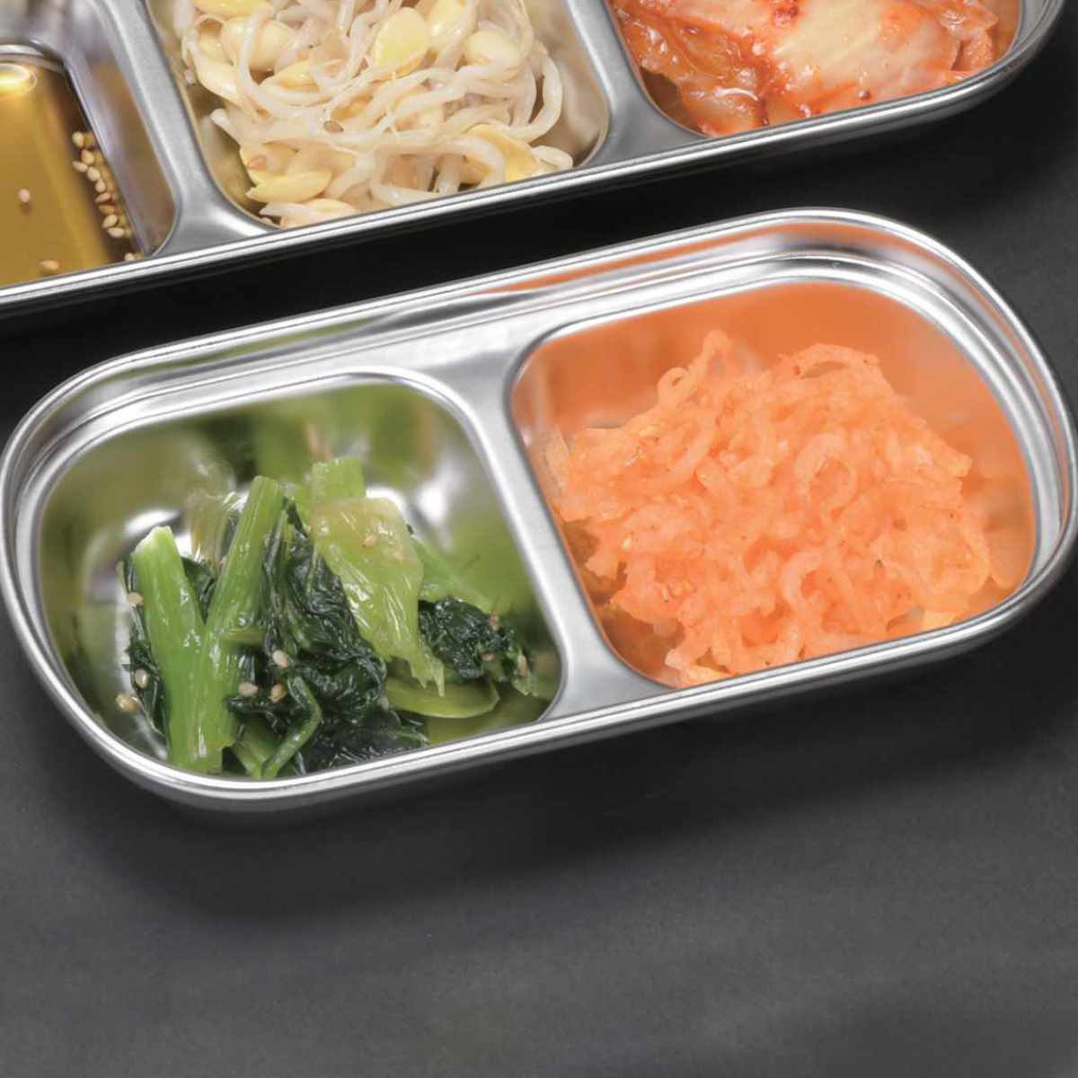 レリッシュトレイ（薬味皿、２つ区切り） レリッシュトレイ（薬味皿）（４つ区切り）