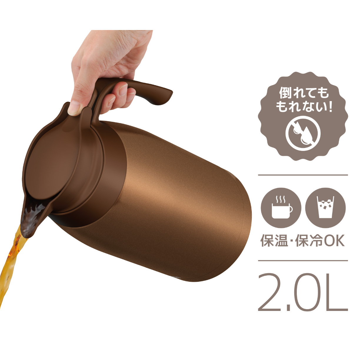 THERMOS（サーモス） ポット 2L 保温 魔法瓶 TTB-2001 ステンレス