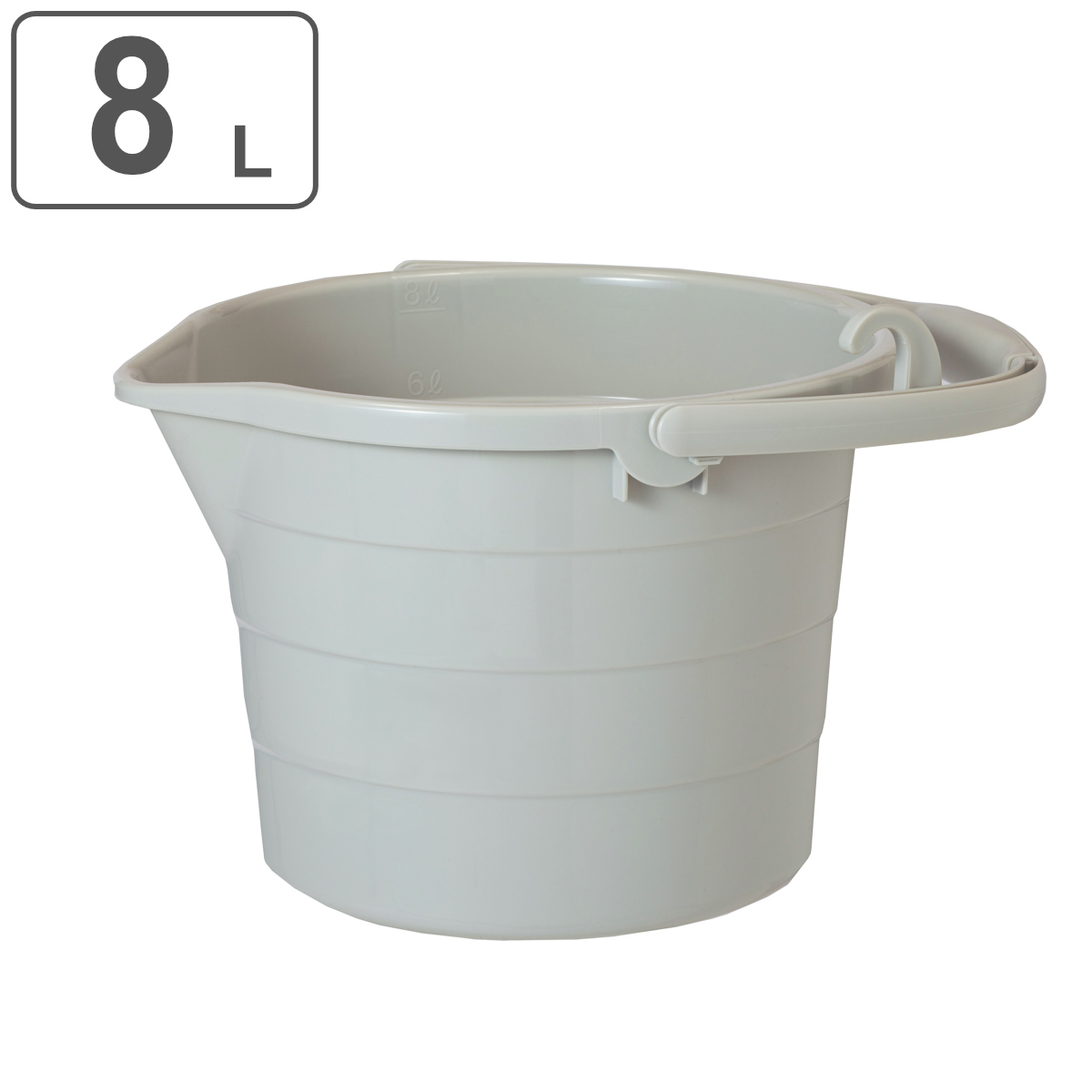 バケツ 8L ピジョンバケツ ( ばけつ 丸型 メモリ付き 8リットル 8l ピジョンばけつ )