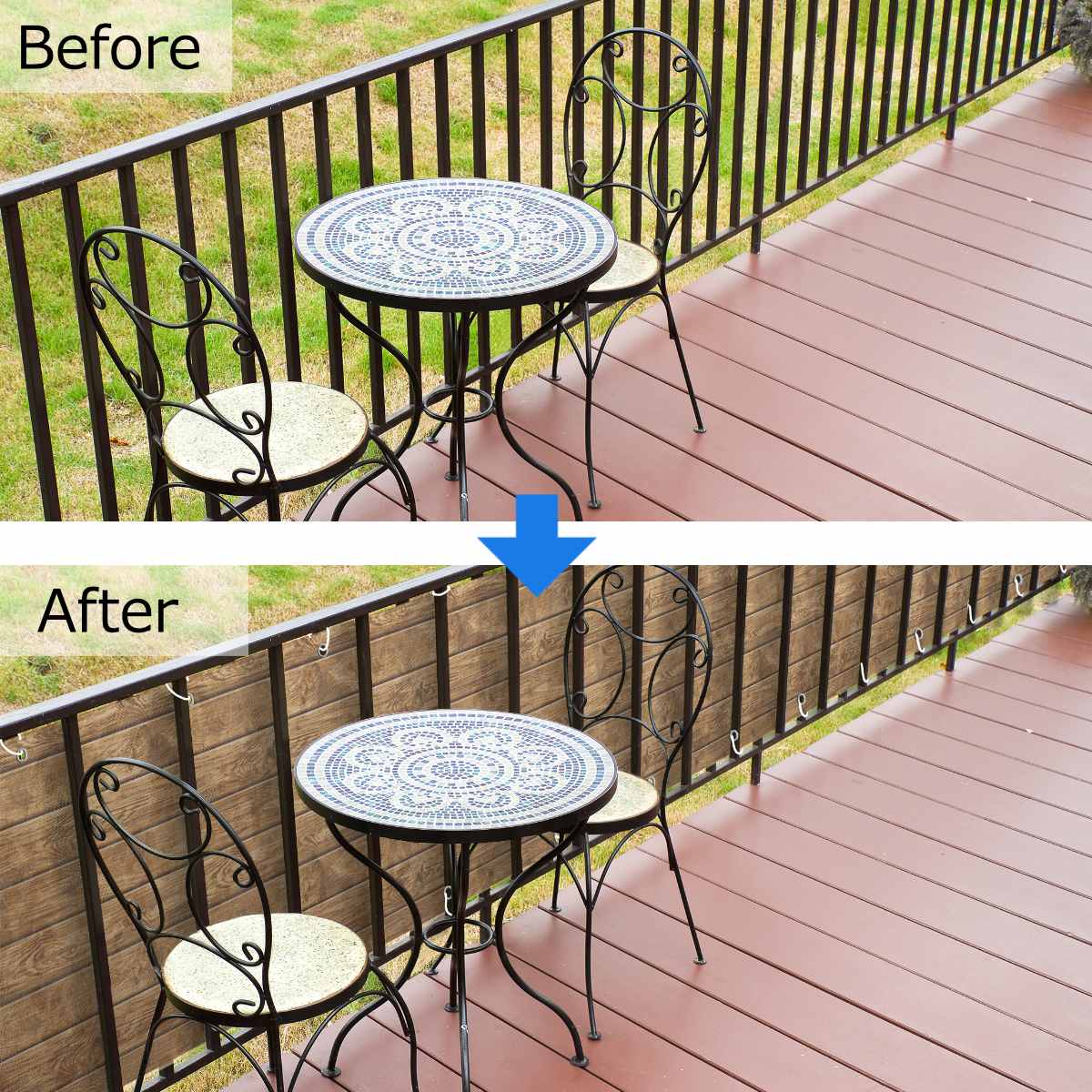 シート ベランダ装飾シート 270×80cm ...の詳細画像3