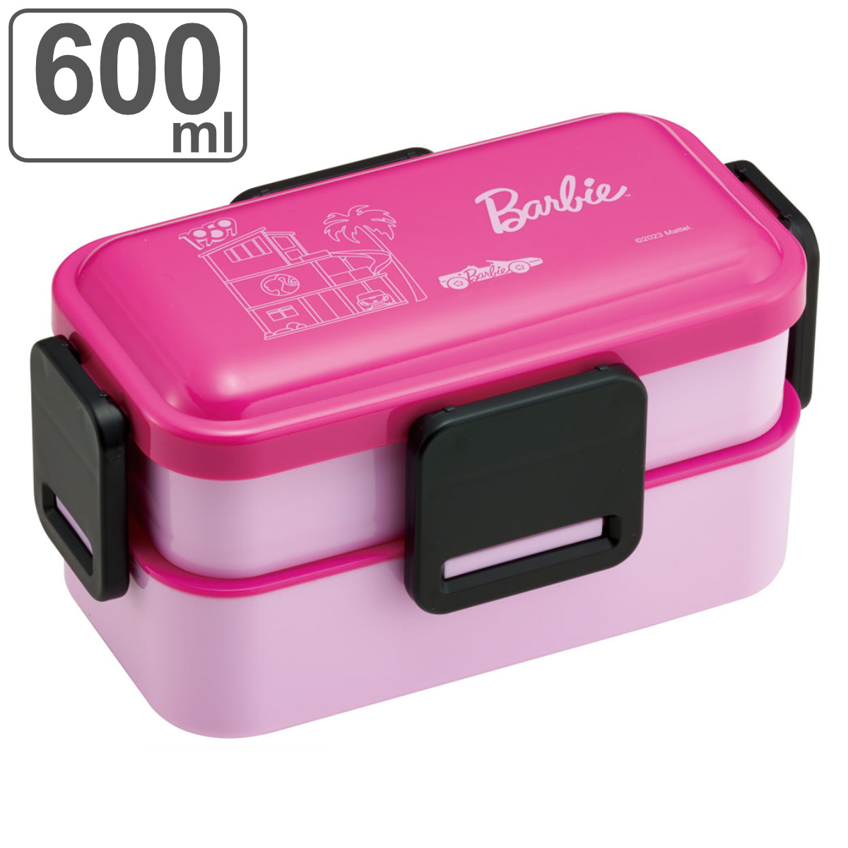 スケーター お弁当箱 抗菌ふわっと弁当箱 1段 530ml バービー
