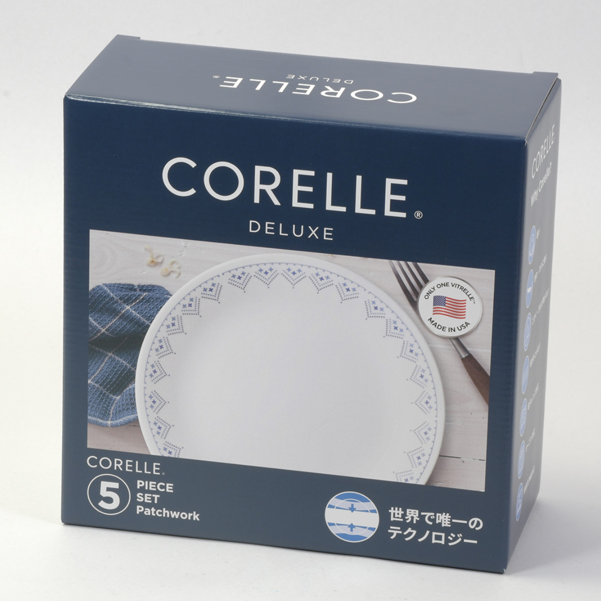 パール金属 食器 5点セット CORELLE コレール 強化ガラス （ 食洗機