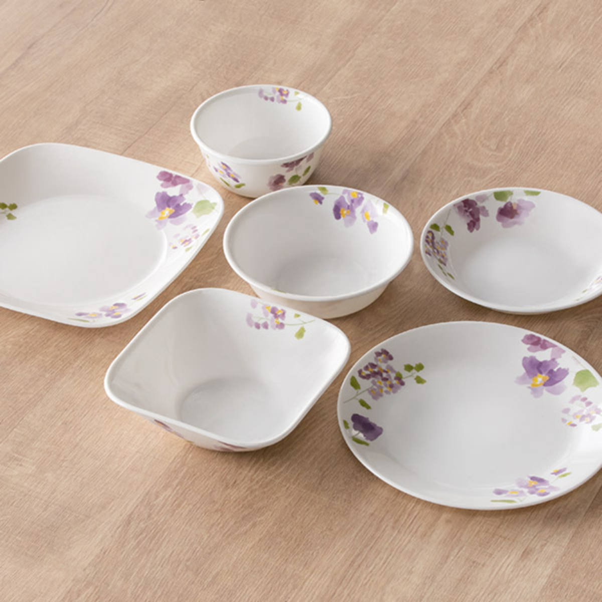 パール金属 食器 3点セット CORELLE コレール バイオレットミスト 強化