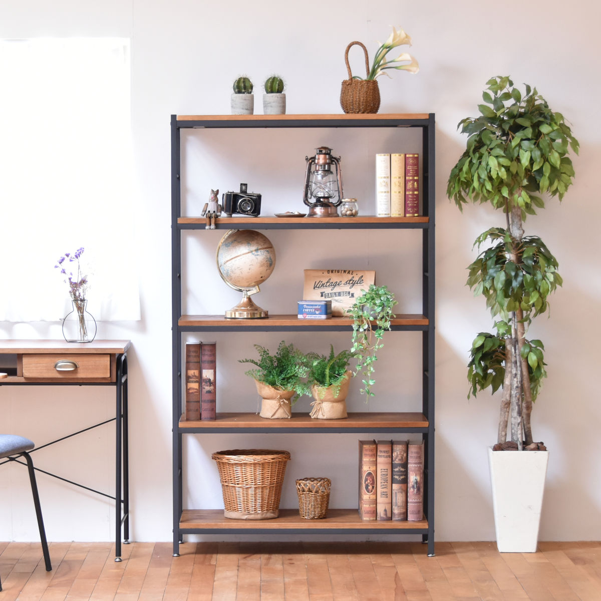 【送料込み】古い木棚 442129-1.jpg